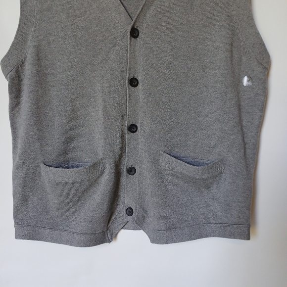 Chaps Mens Classic Fit Vest Size M Color Gray - Picture 3 of 9